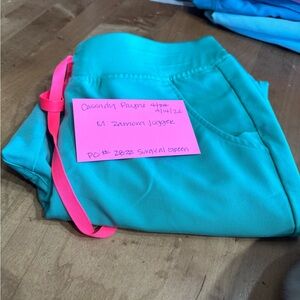 Figs Zamora surgical green scrub pants